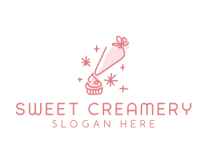 Icing Cupcake Pastry  logo design