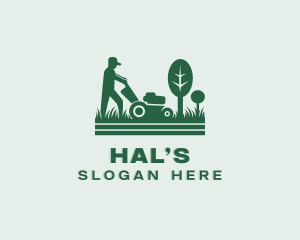 Landscaper - Landscaping Lawn Mower logo design