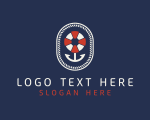 Port - Nautical Anchor Lifesaver logo design