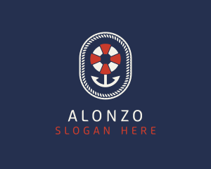 Nautical Anchor Lifesaver logo design