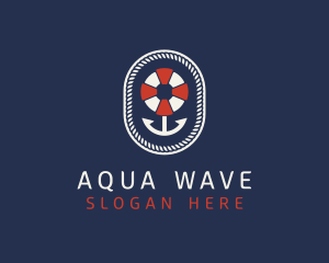 Oceanic - Nautical Anchor Lifesaver logo design