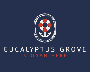 Nautical Anchor Lifesaver logo design