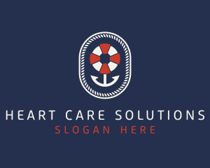 Nautical Anchor Lifesaver logo design