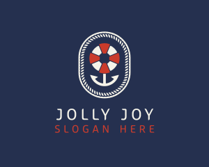 Nautical Anchor Lifesaver logo design