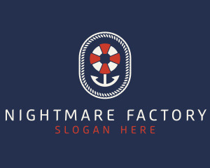 Nautical Anchor Lifesaver logo design