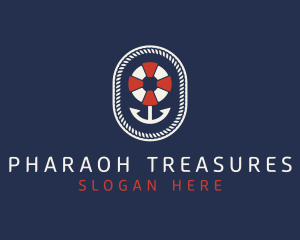 Nautical Anchor Lifesaver logo design