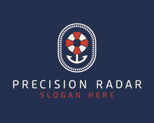 Nautical Anchor Lifesaver logo design