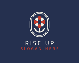 Nautical Anchor Lifesaver logo design