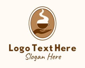 Cup - Hand Brewed Coffee logo design