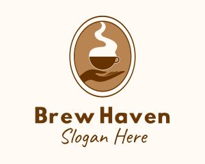 Hand Brewed Coffee logo design
