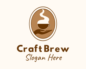 Hand Brewed Coffee logo design