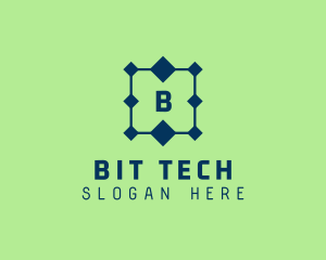 Tech Circuit Connection  logo design