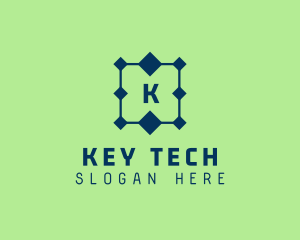 Tech Circuit Connection  logo design