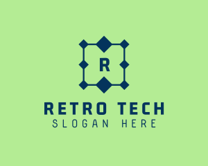 Tech Circuit Connection  logo design