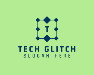 Tech Circuit Connection  logo design