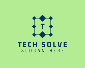 Tech Circuit Connection  logo design