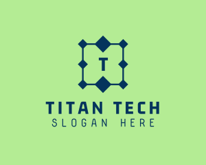 Tech Circuit Connection  logo design