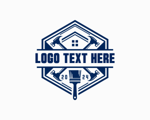 Maintenance - Hammer Paintbrush Remodeling logo design