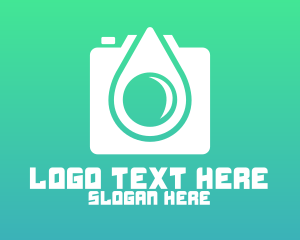 Digicam - Droplet Camera Photgraphy App logo design