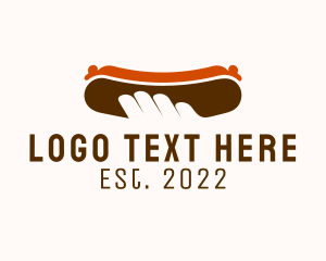 Hot Dog Stall - Hot Dog Sandwich Buns logo design