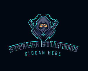 Ninja Stealth Assassin logo design