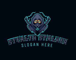 Ninja Stealth Assassin logo design