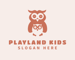 Owl & Owlet Aviary logo design