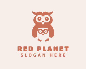 Owl & Owlet Aviary logo design