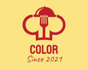 Cutlery - Red Culinary School logo design