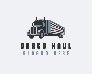 Freight Transportation Truck logo design