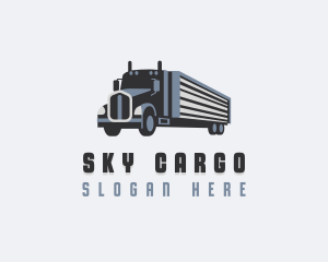 Freight Transportation Truck logo design