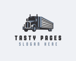 Freight Transportation Truck logo design