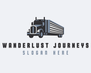 Roadie - Freight Transportation Truck logo design