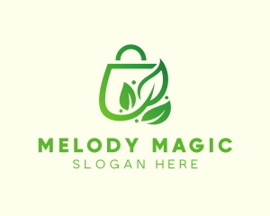 Shopping Bag - Plant Leaf Bag logo design