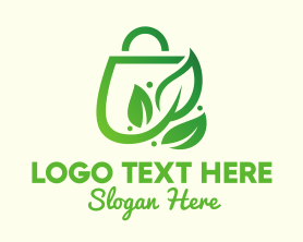 Leaf - Leaf Shopping Bag logo design