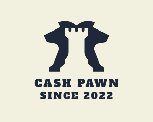 Pawn - Chess Rook Pawn logo design