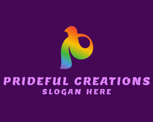 Pride - Rainbow Pride Ribbon logo design