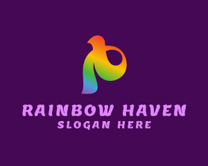 Rainbow Pride Ribbon logo design