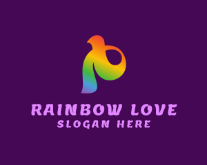 Rainbow Pride Ribbon logo design