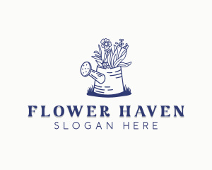 Backyard Flower Gardener logo design