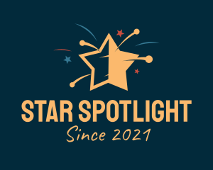 Star Firework Celebration logo design