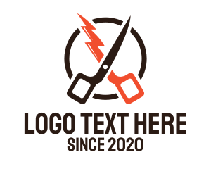 Fast Barber Hairdresser  logo design