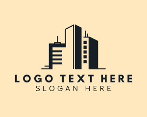 Office Space - Realty Building Architecture logo design