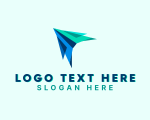 Flight - Forwarding Logistics Plane logo design