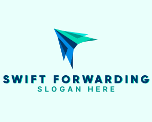 Forwarding Logistics Plane  logo design