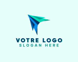 Shipment - Forwarding Logistics Plane logo design