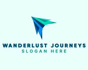 Paper Plane - Forwarding Logistics Plane logo design