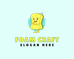 Foam - Squishy Sponge Cleaning logo design