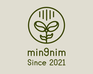Farmer - Monoline Coffee Plant logo design