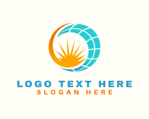 Heat - Solar Power Source logo design